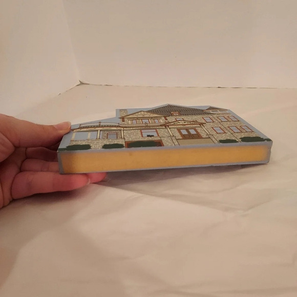 Vintage 1998 The Cat's Meow Spencer Silver Bed & Breakfast Shelf Sitter - Picture 7 of 7